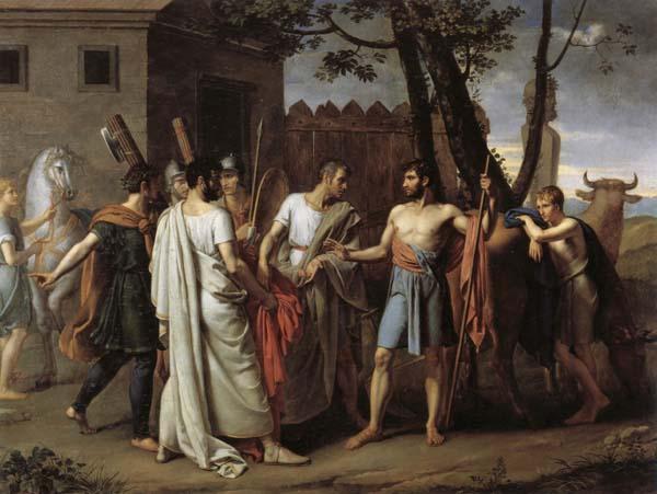 Juan Antonio Ribera Y Fernandez Cincinnatus Leaving the Plough to Bring Law to Rome oil painting picture